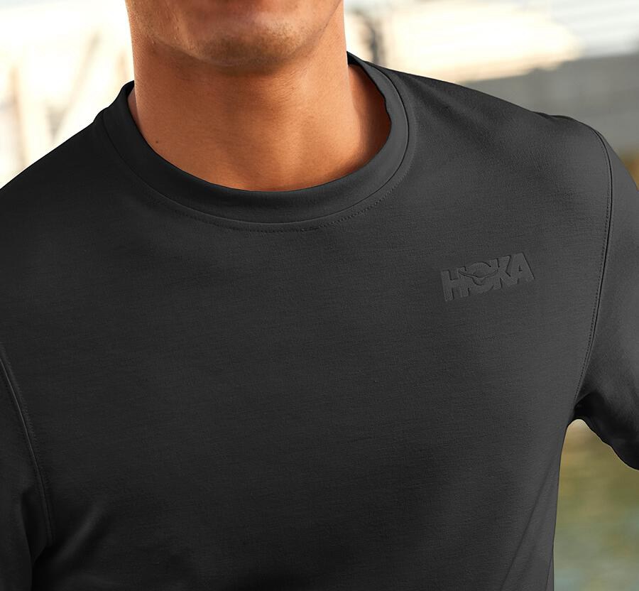 Chemise Hoka One One Lifestyle Homme - Noir - QEY-403612